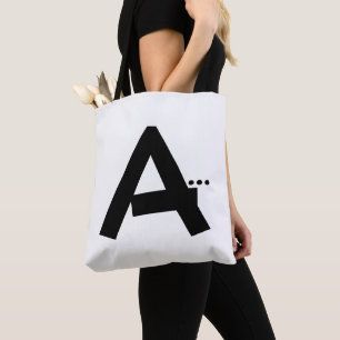 Bolso De Tela Letra inicial a Tote monograma