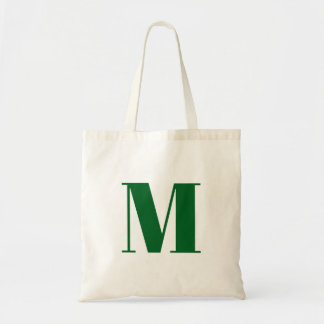 Bolso De Tela Letra Inicial | Monograma Moderno Elegante Genial