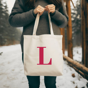 Bolso De Tela Letra inicial Verde azulado Monograma Guay de es