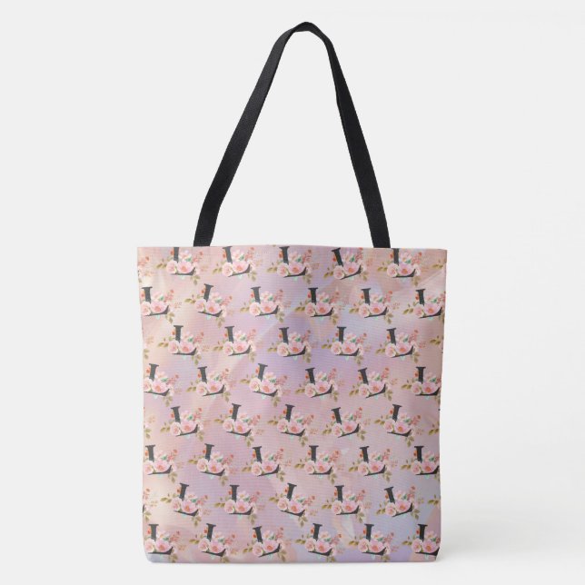 Bolso De Tela Letra L (Anverso)