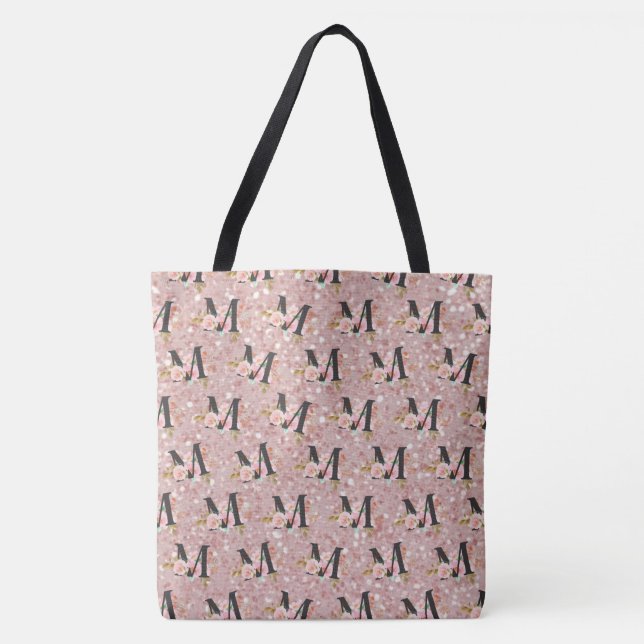 Bolso De Tela Letra M (Anverso)