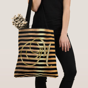 Bolso De Tela Letra M Nombre personalizado monograma dama de hon