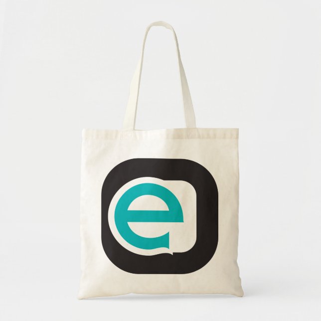 Bolso De Tela Letra minúscula moderna e (Frente)