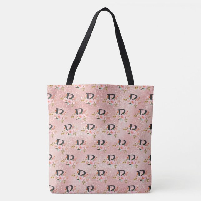 Bolso De Tela Letra P (Anverso)