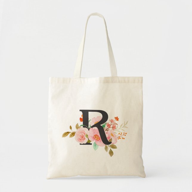 Bolso De Tela Letra R (Frente)