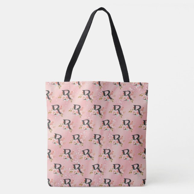 Bolso De Tela Letra R (Anverso)