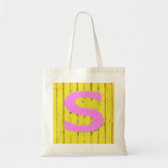 Bolso De Tela Letra s (Frente)