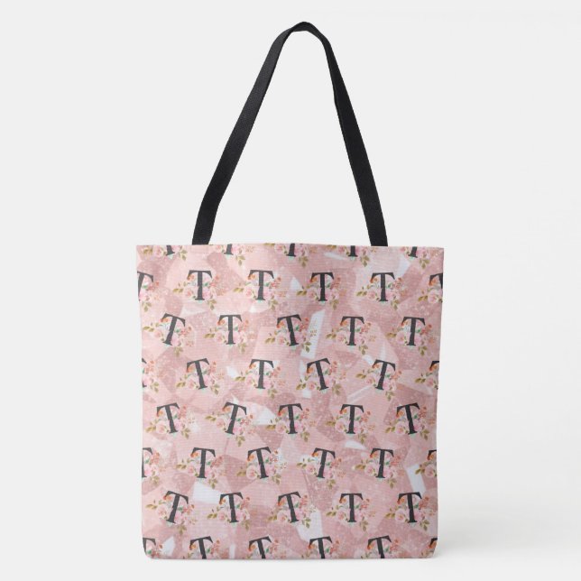 Bolso De Tela Letra T (Anverso)