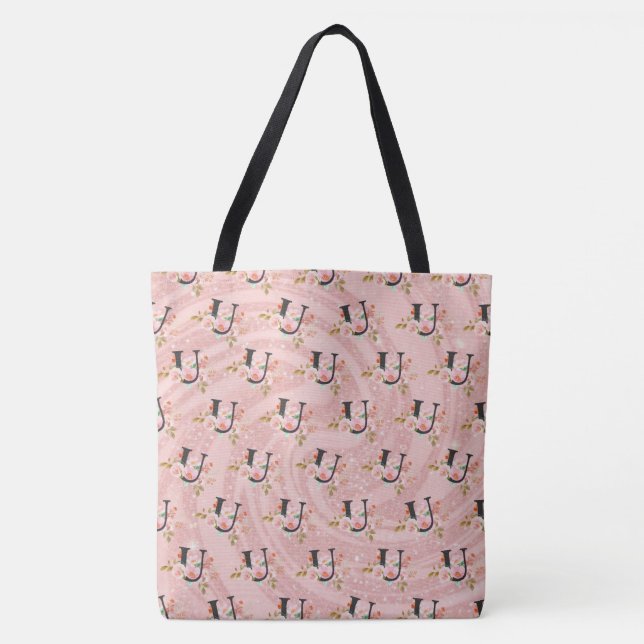 Bolso De Tela Letra U (Anverso)