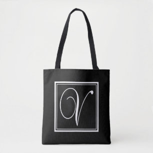 Bolso De Tela Letra V