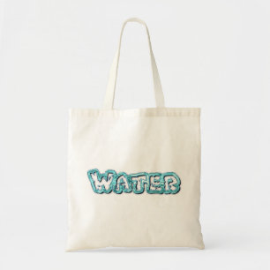 Bolso De Tela Letras de agua potable