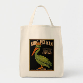 Bolso De Tela Letras de marca King Pelican