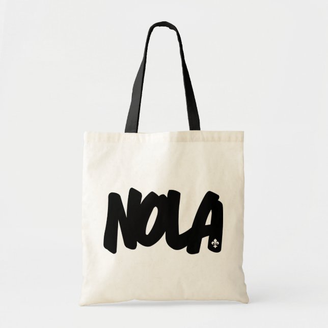 Bolso De Tela Letras de NOLA (Frente)