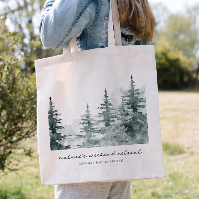 Bolso De Tela Letras editables Despedida de soltera en el bosque (Subido por el creador)
