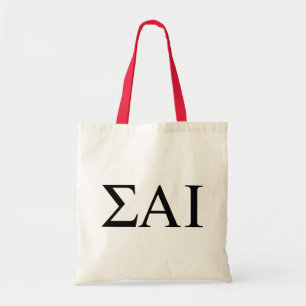 Bolso De Tela Letras griegas de Sigma Alpha Iota