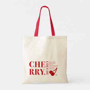 Bolso De Tela Letrería de cerezo