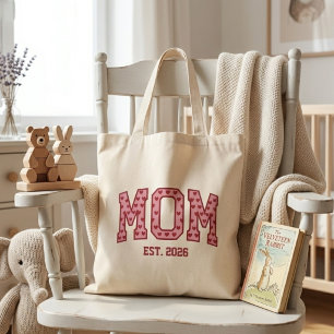 Bolso De Tela Letrero Colegial de Año de Estudiante de Mamá Cora