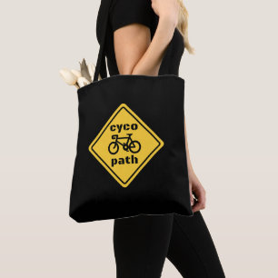 Bolso De Tela Letrero Divertido de Carretera para Ciclópatas Ama