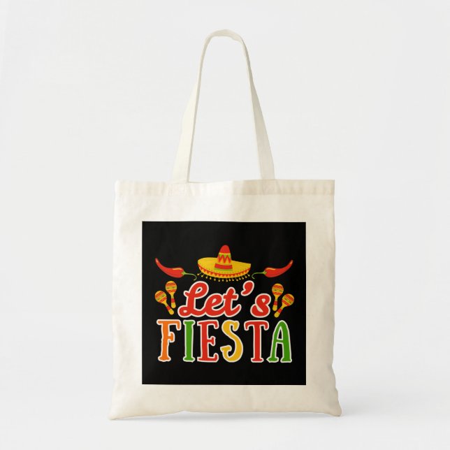 Bolso De Tela Let's Fiesta Cinco de Mayo (Frente)