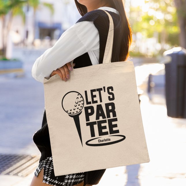 Bolso De Tela Lets Par Tee Golf Funny Personalizado (Subido por el creador)