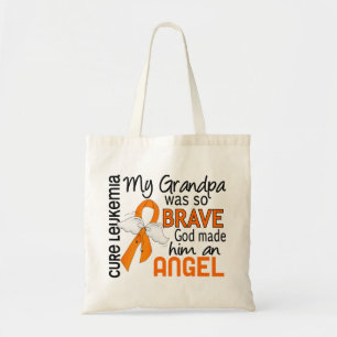 Bolso De Tela Leucemia del abuelo del ángel 2