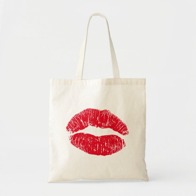 Bolso De Tela Levantamientos de besos rojos (Frente)