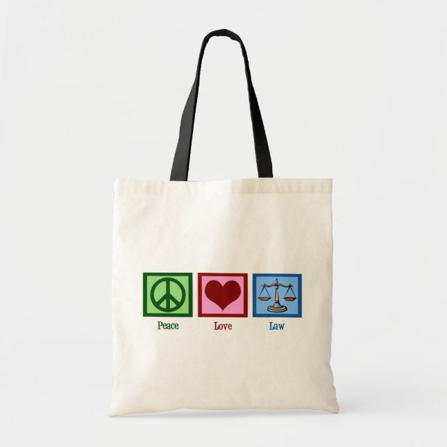 Bolso De Tela Ley de amor por la paz (Frente)
