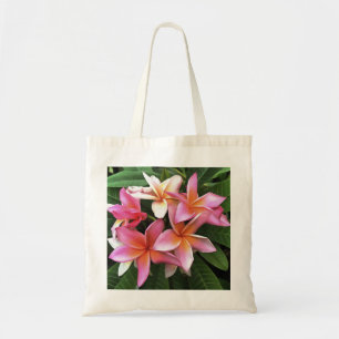 Bolso De Tela Leyenda De Flor De Frangipani Pink Pálido