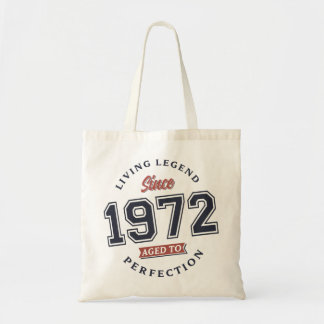 Bolso De Tela Leyenda viviente 1972 50º regalo de cumpleaños Ret
