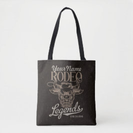 Bolso De Tela Leyendas personalizadas de rodeo en el viejo oeste