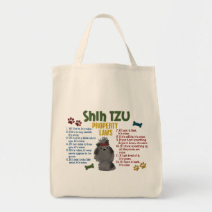 Bolso De Tela Leyes 4 de la propiedad de Shih Tzu