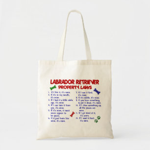 Bolso De Tela Leyes de la propiedad del LABRADOR RETRIEVER