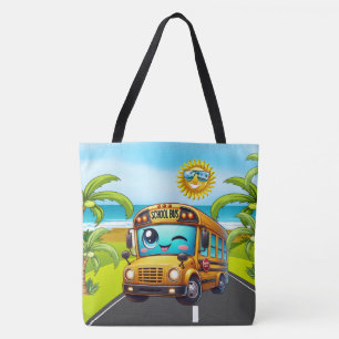 Bolso De Tela LG. ASÍ QUE CUTE EL AUTOBÚS ESCOLAR - Ver Atrás - 