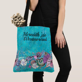 Bolso De Tela LG. Hermosa Playa Por Todo El Tote Imprenta Ver At