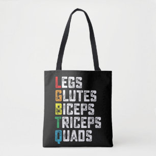 Bolso De Tela LGBTQ Piernas Glúteos Bíceps Tríceps Cuádriceps Di