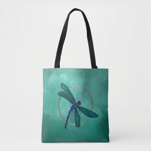 Bolso De Tela Libélula azul (Anverso)
