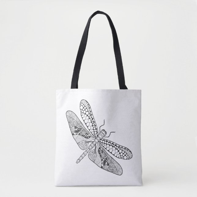 Bolso De Tela Libélula Zendoodle 2 (Anverso)