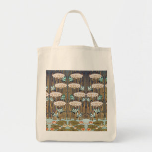 Bolso De Tela Libélulas Nenúfares Arte Nouveau Pantanoso