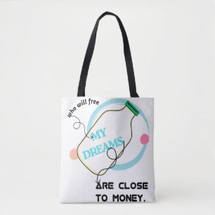 Bolso De Tela Liberar mis sueños