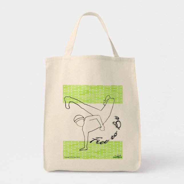 Bolso De Tela Libere para ser: B-Muchacho (Frente)