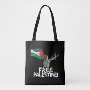 Bolso De Tela Libertad para palestinos con bandera de Rehermana 