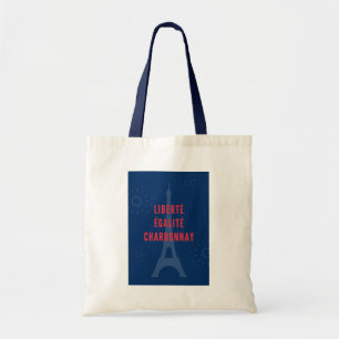 Bolso De Tela Liberté Égalité Chardonnay Funny Tower Wine