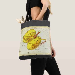 Bolso De Tela Libra Balanza Constelación Vintage Espejo de Urani