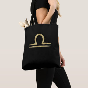 Bolso De Tela LIBRA Oro Septiembre Octubre Cumpleaños Astrología