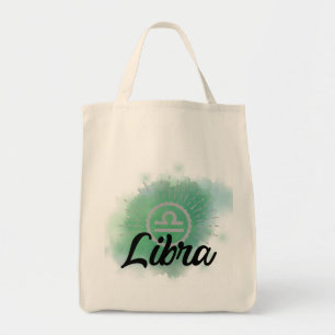 Bolso De Tela Libra Watercolor Splash