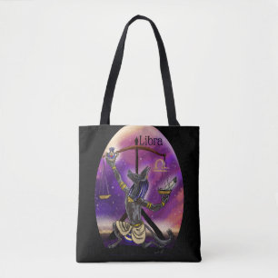 Bolso De Tela Libra Zodiac Art