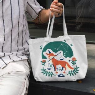 Bolso De Tela Libra Zodiac Tote Bag