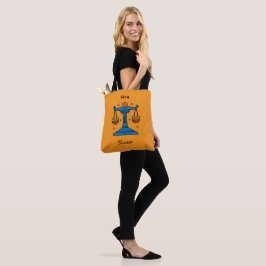 Bolso De Tela Libra Zodiaco Retro Pop Art - Regalo Personalizado