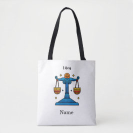 Bolso De Tela Libra Zodiaco Retro Pop Art - Regalo Personalizado