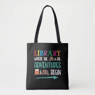 Bolso De Tela Librero librero de biblioteca de aventuras
